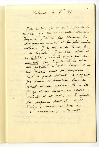 Lettre de G. Sand à N.