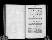 Lettre à un ami sur l'Assemblée des notables