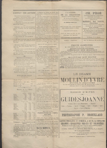Le postillon. 3-4 janv. 1884 (2e année, n° 3)