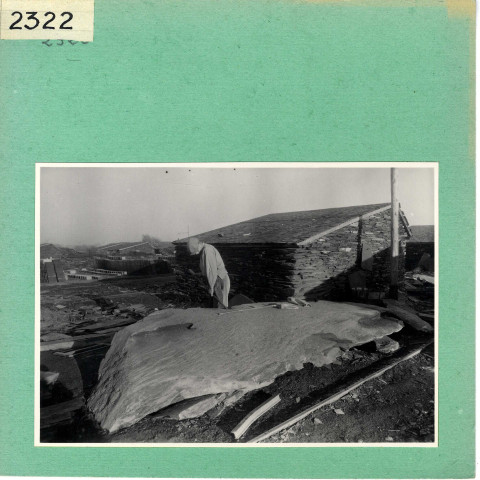 Trélazé : Fendeur d'ardoises