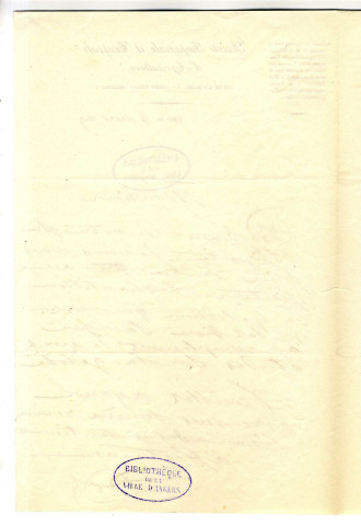 Correspondance de Payen [avec Gubler ?]