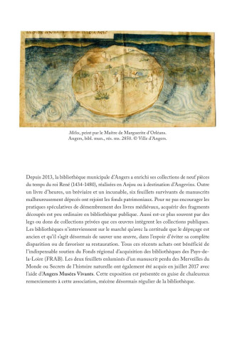 Les Merveilles du monde ou Les secrets de l'histoire naturelle, et autres acquisitions récentes du temps du roi René