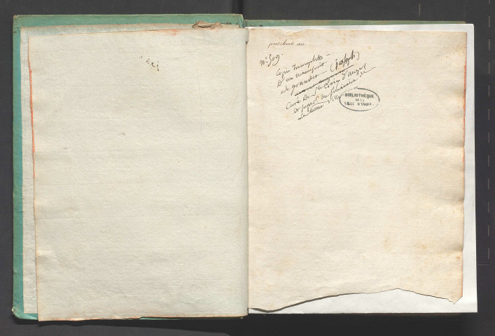 Mémoires pour servir à l'histoire ecclésiastique de l'Anjou. Copie incomplète et incorrecte du dernier volume (années 1560-1590).