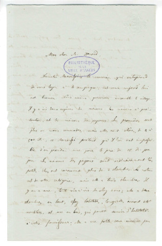 Correspondance de Alexandros Rizo-Rangabé adressée à Pierre-Jean David d'Angers