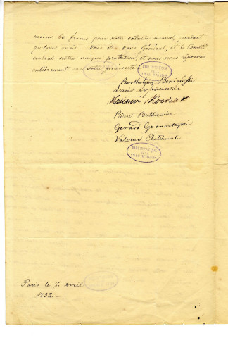 Correspondance des Polonais réfugiés avec Pierre-Jean David d'Angers et Hélène Leferme