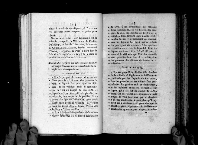 Troisième lettre du comte de Mirabeau à ses commettants