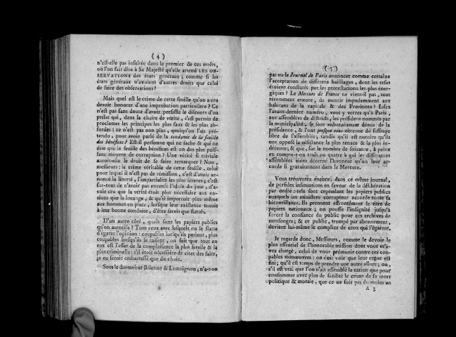 Lettre du comte de Mirabeau à ses commettans