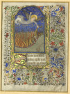 Feuillet de suffrage à saint Michel archange provenant du livre d'heures de Jean d'Anjou, duc de Calabre