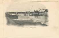 Angers. Vue générale prise du Pont de la Basse-Chaîne