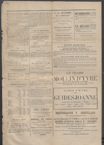 Le postillon. 23 déc. 1883 (1re année, n° 61)