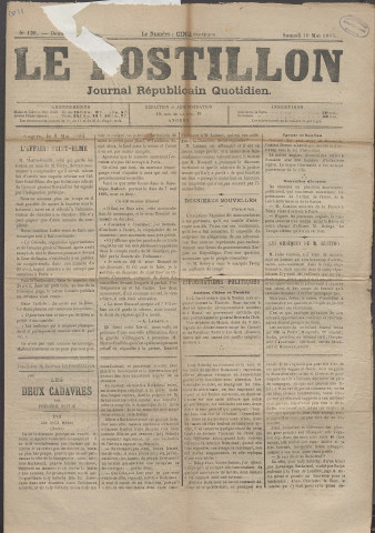 Le postillon. 10 mai 1884 (2e année, n° 128)