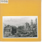 Angers : Canal du Rideau avec, au fond, le pont des Tanneries