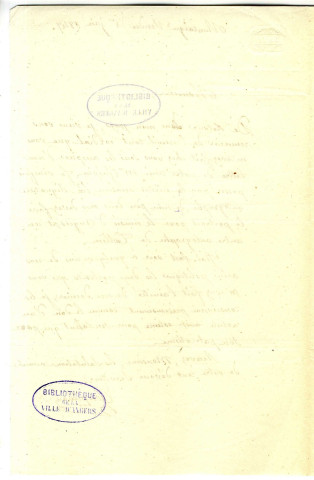 Correspondance de Goupilleau avec Pierre-Jean David d'Angers