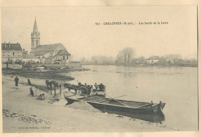317. Chalonnes (M-et-L). Les bords de la Loire