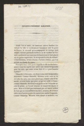 Jacques Frédéric Kirstein