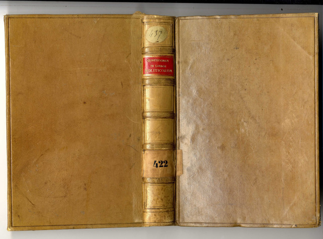 Commentaire ou cours (Lectura) sur les huit livres de Politica d'Aristote