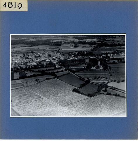 Tigné : Le bourg (vue aérienne)