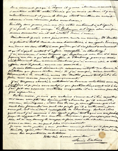 Lettres de Louis Debierre à Jean Huré
