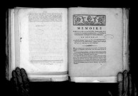 Mémoire pour Jean-Baptiste Royer, notaire public de la commune de Varennes-sous-Montsoreau, et président de l'administration municipale du canton d'Allonnes, en réponse à celui du citoyen Charles-Jean Roberdeau, juge de paix du même canton, souscrit par le citoyen Coutard, homme de loi à Saumur, Signé Royer