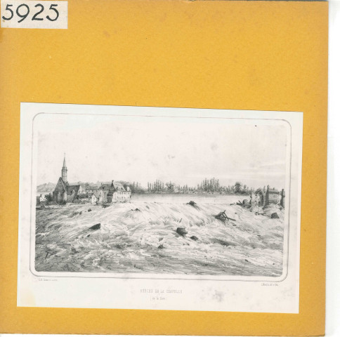 La Chapelle-sur-Loire : Inondations (Brèche de la Chapelle, Juin 1856)