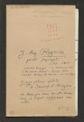 Correspondance passive de Pierre-Jean David d'Angers provenant de la collection d'André Bruel. Dossier 7, Lettres autographes de Jacques-Auguste Régnier à David d'Angers
