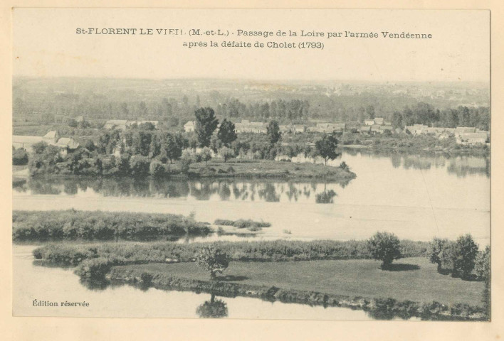 St-Florent-le-Vieil (M-et-L). Passage de la Loire par l'armée vendéenne après la défaite de Cholet (1789)