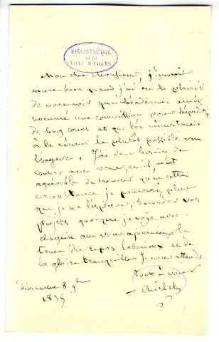 Correspondance de Mirbel [à Gaudichaud]