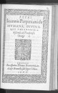 Petri Joannis Perpiniani de humana, divinaque philosophia oratio
