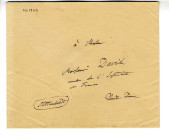 Correspondance de A. Humboldt [à Pierre-Jean David d'Angers et Gaudichaud]