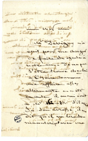 Pièce 3 - Lettre de David d'Angers à Louis de Potter