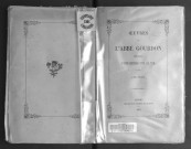 Œuvres de l'abbé Gourdon. Tome 1