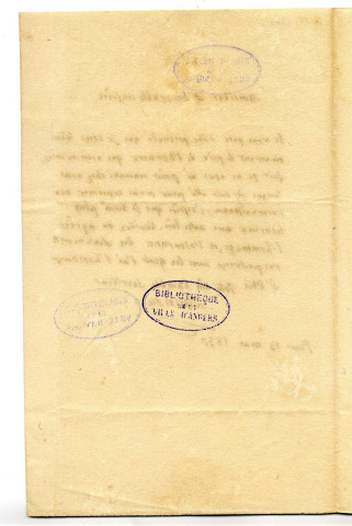 Correspondance de Daunou avec Pierre-Jean David d'Angers