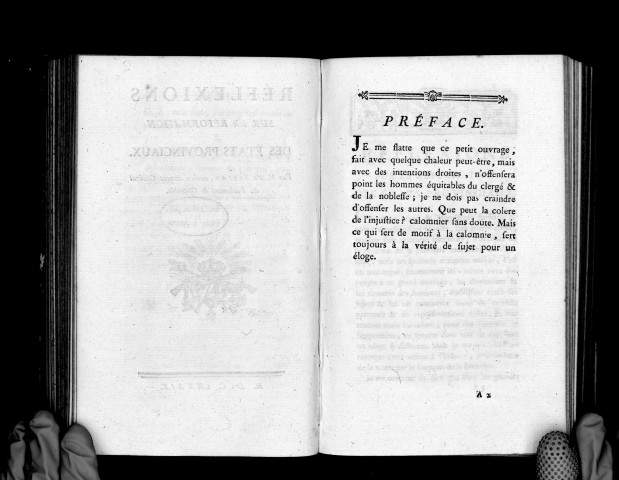 Réflexions sur la réformation des Etats provinciaux, par M. de Servan