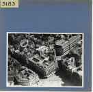 Angers : Nouvelles Galeries, postes et Place du Ralliement, vue aérienne