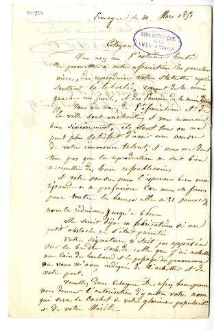 9 ter - 3 lettres de Ricroch Ch. et Cie, fabricant de porcelaine à Limoges