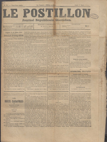 Le postillon. 27 mars 1884 (2e année, n° 85)