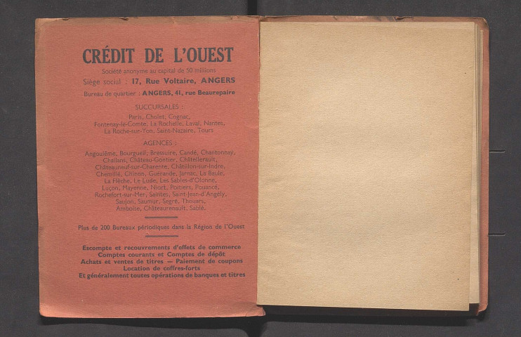 Catalogue de la 42e exposition des Amis des arts d'Angers, 1937-1938