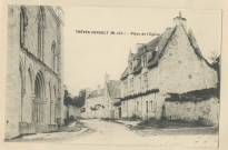 Trèves-Cunault (M-et-L). Place de l'église