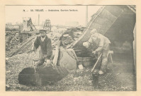 56. Trélazé. Ardoisières. Ouvriers fendeurs