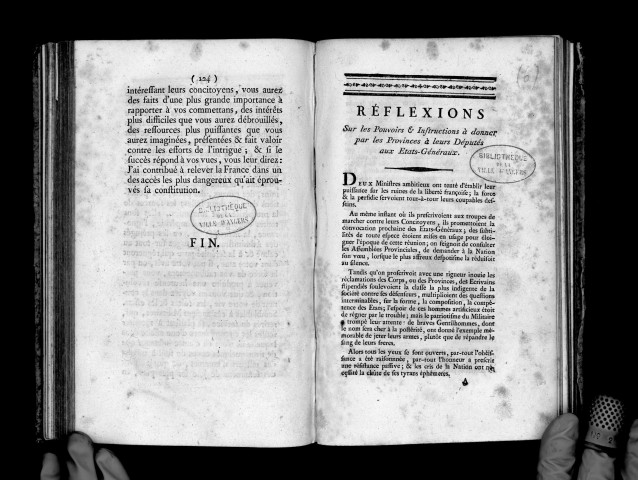 Réflexions sur les pouvoirs et instructions à donner par les provinces à leurs députés aux Etats-Généraux