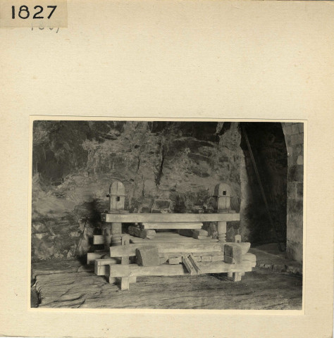 Pressoir dans les caves de l'Hôpital Saint-Jean dit Greniers Saint-Jean à Angers