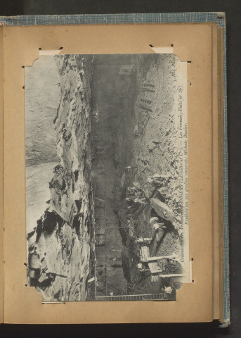 Commission des Ardoisières d'Angers - Les Fresnais. Puits n°19 ; Exploitation par gradins renversés, méthode Blavier.