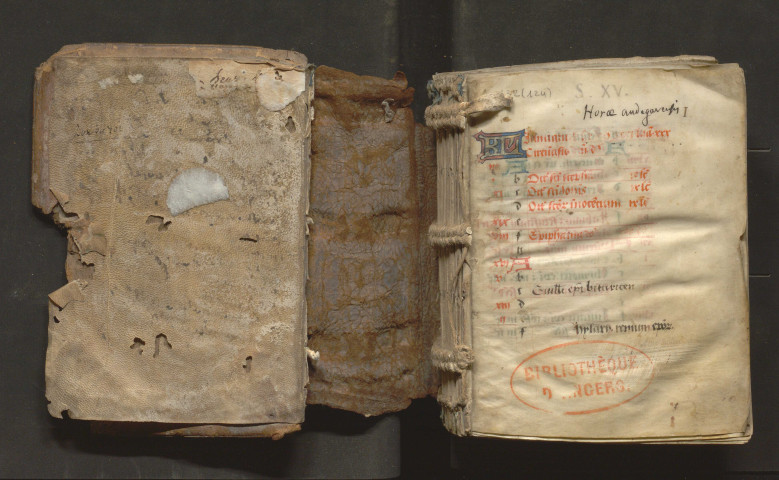 Livre d'heures. Calendrier à l'usage d'Angers