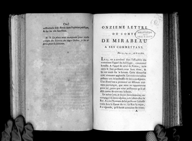 Onzième lettre. Les 13, 14, 15, 16 et 17 juin