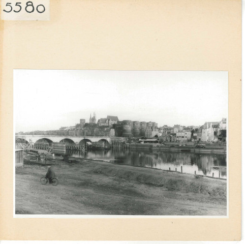 Angers : Début de la construction du nouveau pont de la Basse-chaîne