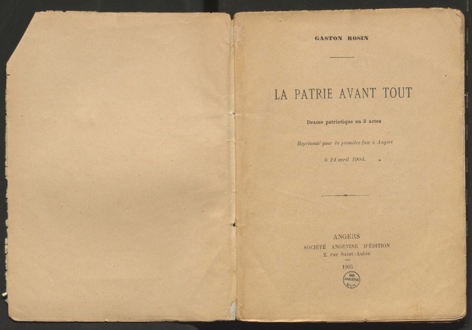 La Patrie avant tout