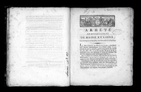 Arrêté du département de Maine-et-Loire. Séance publique du 8 thermidor, an II