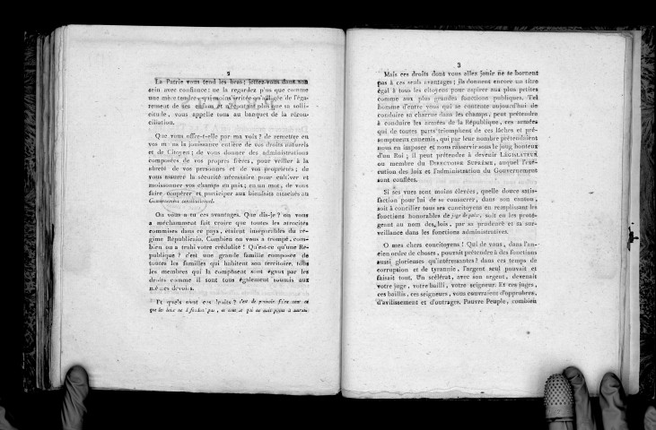 Précis des discours prononcés par A.-F. Le Tellier, commissaire spécial du gouvernement, aux habitants des cantons de Bournezeau, des Essarts, etc., département de la Vendée