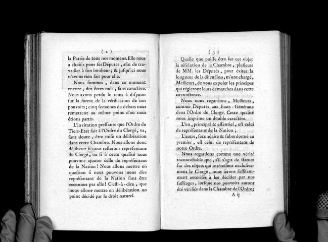 Pièces relatives à la démarche de MM. les curés qui ont passé dans la salle nationale le 12 juin 1789