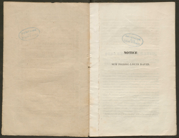Notice sur Pierre-Louis David